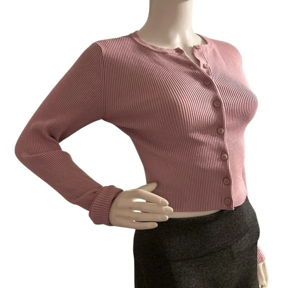 Zara pink cropped sweater size S - Picture 4 of 6